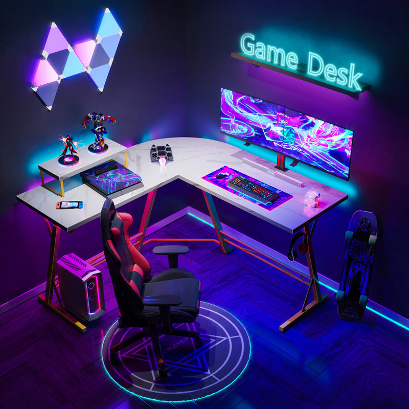 Inbox Zero Jayle L-Shape Desk & Reviews | Wayfair